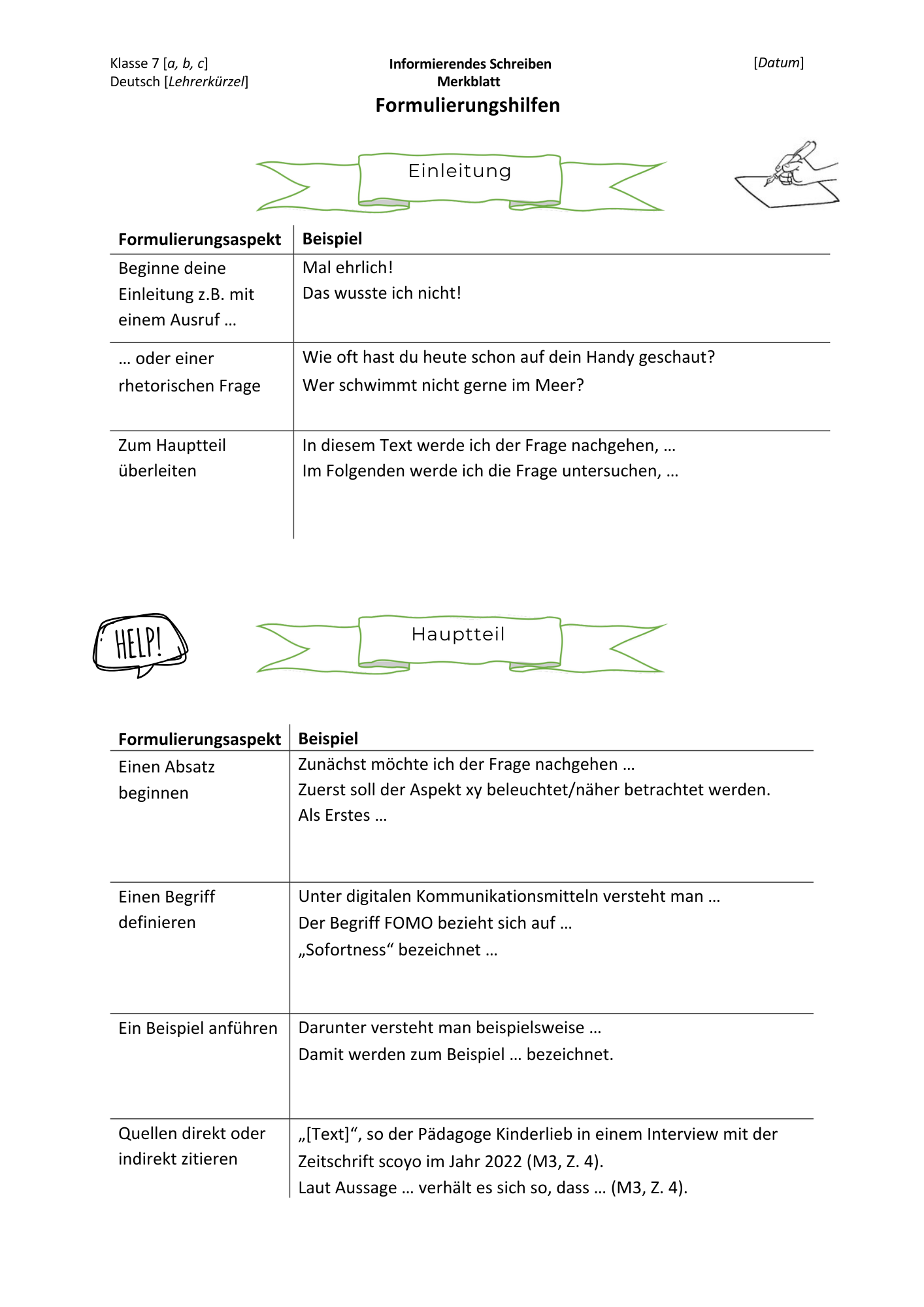 Informierendes Schreiben – Bild 3