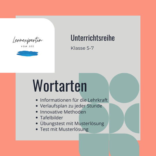 Innovative Unterrichtsreihe: Wortarten